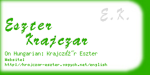 eszter krajczar business card